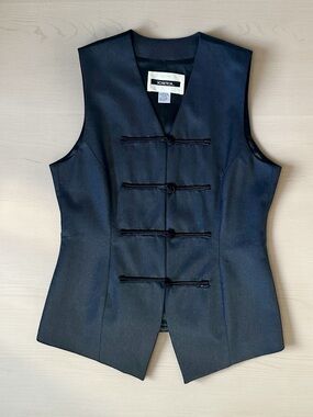Votre Nom Black Wool Vest